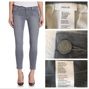 PAIGE Indio Zip Ultra Skinny Jean Oxford Gray - 31
